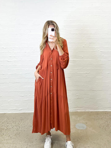 Rachael Rust Dress