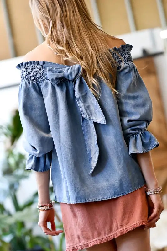 Ruby Denim Blouse