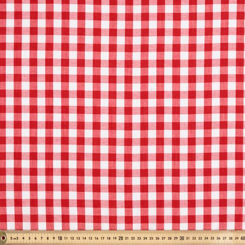 Red 1/2" Gingham