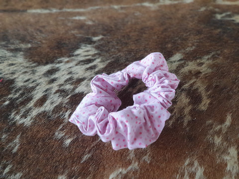Pink Spot Scrunchie