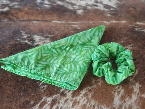 Green Batik Scarf