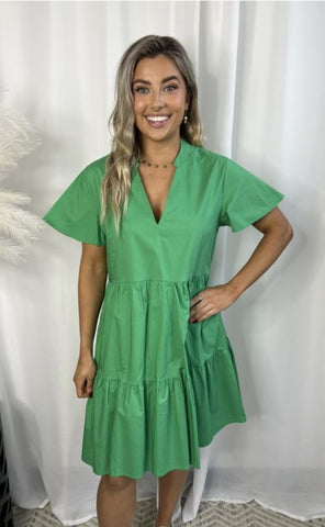 Green Short Dress